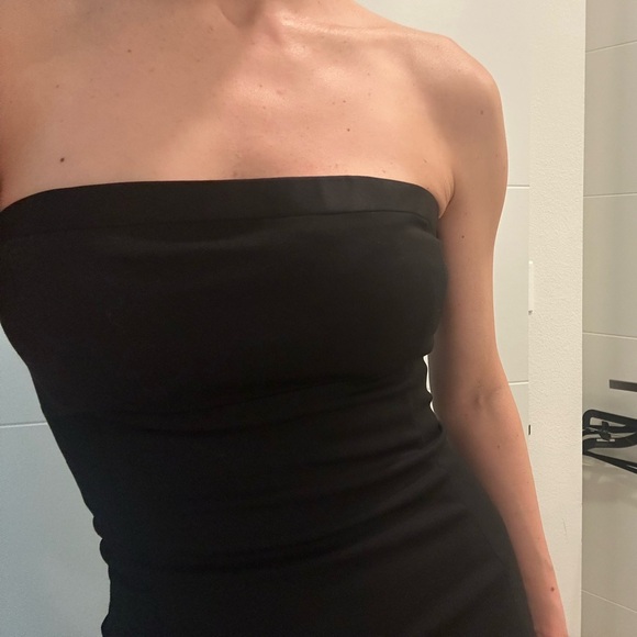 DSQUARED Iconic Black strapless dress - Picture 3 of 9